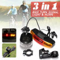 LED Bicycle Bike Turn Signal Directional Brake Light Lamp 8 sound Horn /XINGCHENG bicycle ligh. 