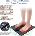 EMS Foot Massager,Folding Portable Feet Massage Machine,Electronic Muscle Stimulatior Massage Mat USB Rechargeable. 