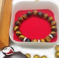 Tiger Eye Stone Bracelet Natural Breads 8. 