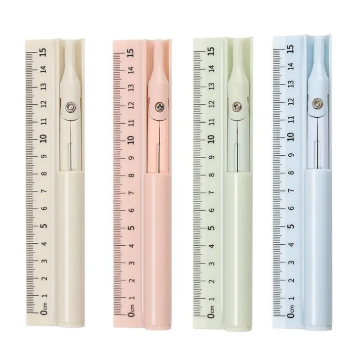 School Supplies 3-in- Compass Pen Student Exam Geometry Drawing Ruler ...