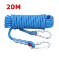 Tomshoo 10mm Rock Climbing Rope 10M/20M/30M Outdoor Static Rapelling Rope Fire Rescue Safety Escape Climbing Emergency Rope Cord. 