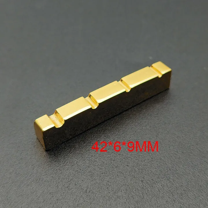 4/5/6%20String%20Brass%20Nut%20and%20Saddle%20String%20Multi%20Size%20Brass%20Gold%20Plated%20for%20Electric%20Guitar,%20Acoustic%20Guitar,%20Bass%20Guitar%20Parts%20-%20Image%205