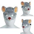 Halloween Cartoon Gray Brown Rat Animal Mask Mouse Half Face Cosplay Cat Leather Masquerade Carnival Party Masks Props Kid. 