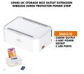 Ldnio SN5310 US EU Storage Box Outlet Extension Wireless Surge Protector Power Strip 2500w Usb Electric Power Cords Socket. 