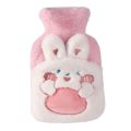 Bargain price Cute Hot Water Bottle Bag for Girls Rubber Plush Hand Warmer Heat Pack Warm Belly Instant Hot Pack Winter Water Heating Pad. 