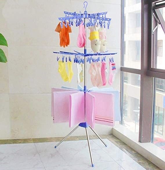 Clothes%20Drying%20Rack,%203-Tier%20Collapsible%20Foldable%20Garments%20Stand%20for%20Hanging%20Towels%20Baby%20Clothes%20Sock%20Towels%20-%20Image%202