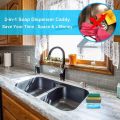 2-in-1 Manual Press Liquid Soap Dispenser With Sponge Box. 
