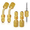 R410A Adapter Kit R410A Swivel Adapters Brass for Mini Split System Air Conditioner HVAC. 