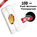 Original 10D Tempered Glass Screen Protector for iphone 6 6s 6s plus, HD glass screen protector for iphone 7 8 plus white. 