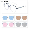 OQ BOGA 15 Styles Unisex Anti UV Photochromic Sunglasses Anti Blue Light Radiation irregular Polygon Frame Computer GlassesI. 