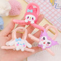 Sanrio Cute Children's Hairpin Kuromi Melody Cinnamoroll Cartoon Pink Hair Clip All-match Accessories For Kids. 