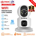 ITECH 6MP WiFi Camera with Dual Screens Two-Way Audio Baby Monitor Indoor PTZ IP Cameras CCTV Surveillance Home Security ICSee WID. 