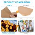 200Pcs Unbleached Parchment Paper, Precut Baking Liners Sheets Paper,12 x 16 Inch, Non-Stick, Water Proof. 