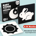 【Big-promotion】 Baby Visual Stimulation Cards Montessori High Contrast Flash Card Infant Gift For Children Cognition. 
