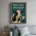 1pc Canvas Animal Abstract Painting Have A Nice Poop Cow Wall Art Poster Biting The Daisies Modular Funny Pictures Home Decor. 
