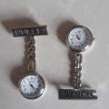 Nursing Watch Top-Quality Stainless Steel Nurse Clip-On Brooch Watch. 