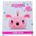 Juguete Hot Kids Bubble Camera Automatic Machine Cute Animal Electric Soap Bubble Toys have light and music Pig Bubble Camera. 