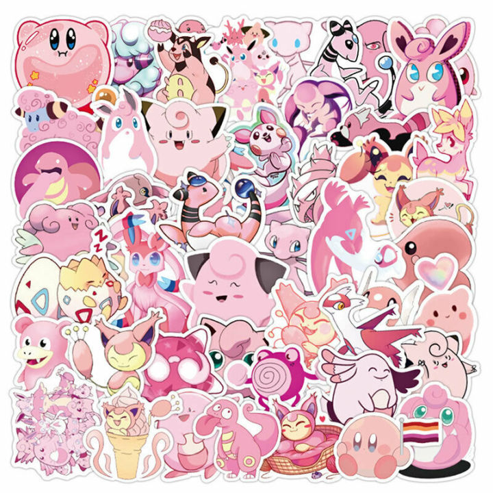 20/40/60Pcs%20Pink%20TAKARA%20TOMY%20Laptop%20stickers%20POKEMON%20stickers%20for%20kids%20-%20Image%207