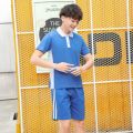 School Uniform Middle School Students Short Sleeve Men's and Women's Top Shorts Sportswear Shenzhen Summer Wear Suit Summer Uniform School Uniform. 