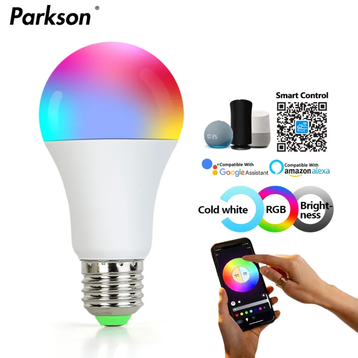 10W E27 RGB LED Light Bulb Tuya Alexa Lamp 220V Smart Life App Control ...
