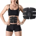 EMS Ab Muscle Enhancer for Core Workout, 6 Pack EMS Stimulator with Adjustable Intensity for Abdominal Training. 