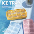 8 Grids DIY Silicone Ice Cube Mould With Lid Ice Cube Mold Kitchen Tools MLK. 