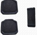 Universal Front And Rear Black Color Bucket Mats 5Pcs Full Carpet Set - No 1. 