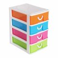 Mini Drawer Plastic Storage Box 4 Drawers Accessory Case. 
