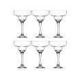 Classic Margarita Cocktail Glass Set Pack Of 6 Glasses. 