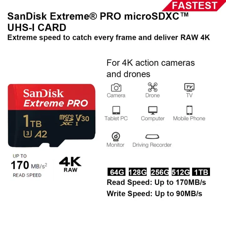 SanDisk%20Micro%20SD%20Card%20Extreme%20Pro%20microSDXC%20A2%20UHS-I%204K%20Memory%20Cards%2064G%20128G%20512G%201TB%20Ultra%20A1%20U1%20U3%20C10%20TF%20Card%20For%20Camera%20DJI%20-%20Image%203