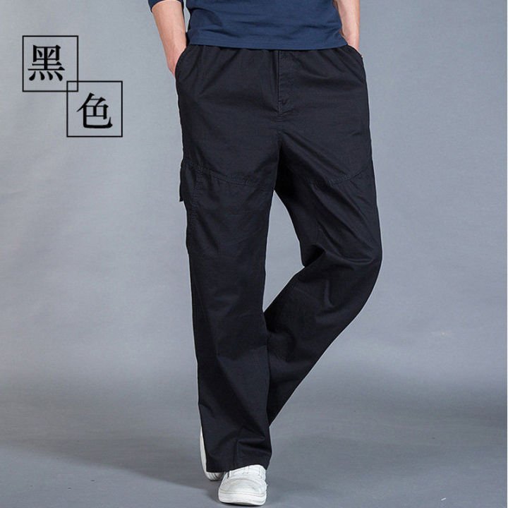 Men's%20Pants%20Summer%20Thin%20Casual%20Trousers%20Men%20Oversized%20Cargo%20Pants%20Loose%20Multi-Pocket%20Sports%20Fat%20Guy%20Straight-Leg%20Pants%20-%20Image%205
