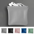 Mini Earphone Bag Elastic Sheet Bright Color Wire Jewelry Organizer. 