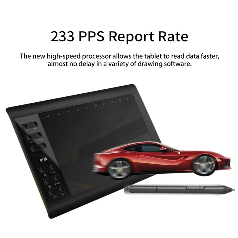 10moons G10 10*6 Inches Graphic Drawing Tablet with 8192 Levels