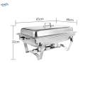 Rectangular Catering W/ Frame Buffet Warmer Sets Food Warmers Stainless Steel Chafing Dish Buffet. 