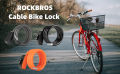 ROCKBROS Bike Lock Cable 4 Feet Bicycle Cable Lock with Mounting Bracket 2 Secure Keys 1/2 Inch Diameter. 