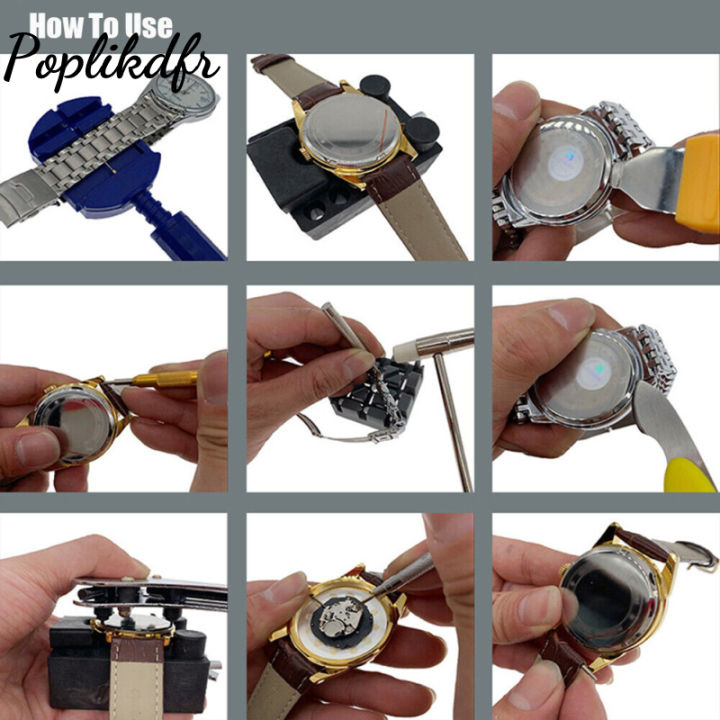 147pcs Watch Repair Kit Watch Link Removal Tool Watch Tool Kit