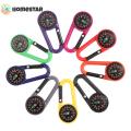 Homestar Mixed Colour Outdoor Camping Hiking Tactical Survival Mini Compass Carabiner Children's Toy Compass Small Gift #460025. 