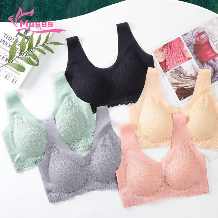 Muses%20Mall%20Girls%20Brassiere%20Wide%20Shoulder%20Straps%20Women%20Seamless%20Stretchy%20Vest%20Bra%20-%20Image%205