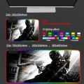 Gaming Cod Pattern Rgb Of Led Gamer Support Large Lighting Computer Desk Custom Mousepad Pad Duty Mat Pad Diy Mouse Call(Gray_250X300X3Mm). 