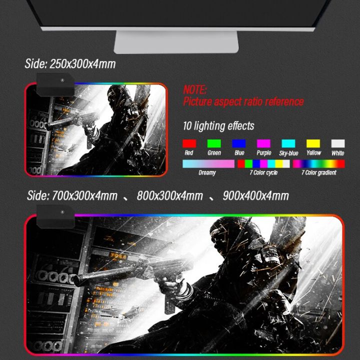 Gaming%20Cod%20Pattern%20Rgb%20Of%20Led%20Gamer%20Support%20Large%20Lighting%20Computer%20Desk%20Custom%20Mousepad%20Pad%20Duty%20Mat%20Pad%20Diy%20Mouse%20Call(Gray_250X300X3Mm)%20-%20Image%209
