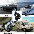 12V/24V Auto Air Horn Loud Truck Trumpet Air Horn with Electric Valve Flat for Car Vehicle Trucks Bus Van Train. 