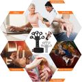 2PCS Finger Gripper Exerciser Guitar Finger Exerciser 6 Resistant Levels Recovery Physical Tools Silicone Grip Strengthener For Patient Wrist Stroke Rehabilitation Equipment. 