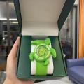 Green Turtle Sea Turtle Green Tortoise Children's Pat Watch Cartoon Toy Watch Boys and Girls Social. 