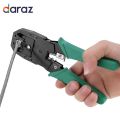 Network Crimping Plier Multi-Function LAN Wire Modular Crimping Tool for RJ11 RJ12 RJ45. 