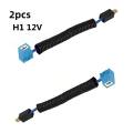2Pcs H1 H4 H7 12V Right Angle Car Bulb Extension Socket Holder Adapter Wiring Harness Connector For Taillight Headlight. 