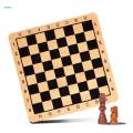 Traditional Chess Set Educational Wooden Chess Pieces for Leisure Activity. 