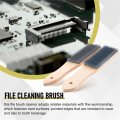 File Card Brush Steel Card File Brush Cleaner Remove Chip Metal Bits Cleaning 8.26 Inch Length, 2 Pieces. 