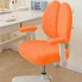 Full Coverage Waterproof Rotating Chair Cover Anti-dirty Stretch Elastic Seat Protector Thickened Double Back Children's Chair Cover Children Study Chair. 