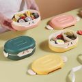 780ml Cute Bento Lunch Box Kawaii for Kid School Children Japanese Style Kindergarten Children's Bread Sandwich Food Box Plastic. 