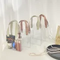 【ALLGOOD】 Birthday Gifts Bags Ins Purse Wallets Lipstick Makeup Bags Travel Wash Bags Girls Shoulder Bags Storage Bags Shopping Bags Clear Tote Bags PVC Transparent Handbags Women Cosmetic Bags. 